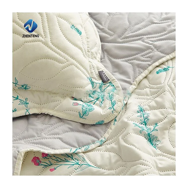 Оптовая продажа от производителя, однотонное покрывало из 100 полиэстера с принтом