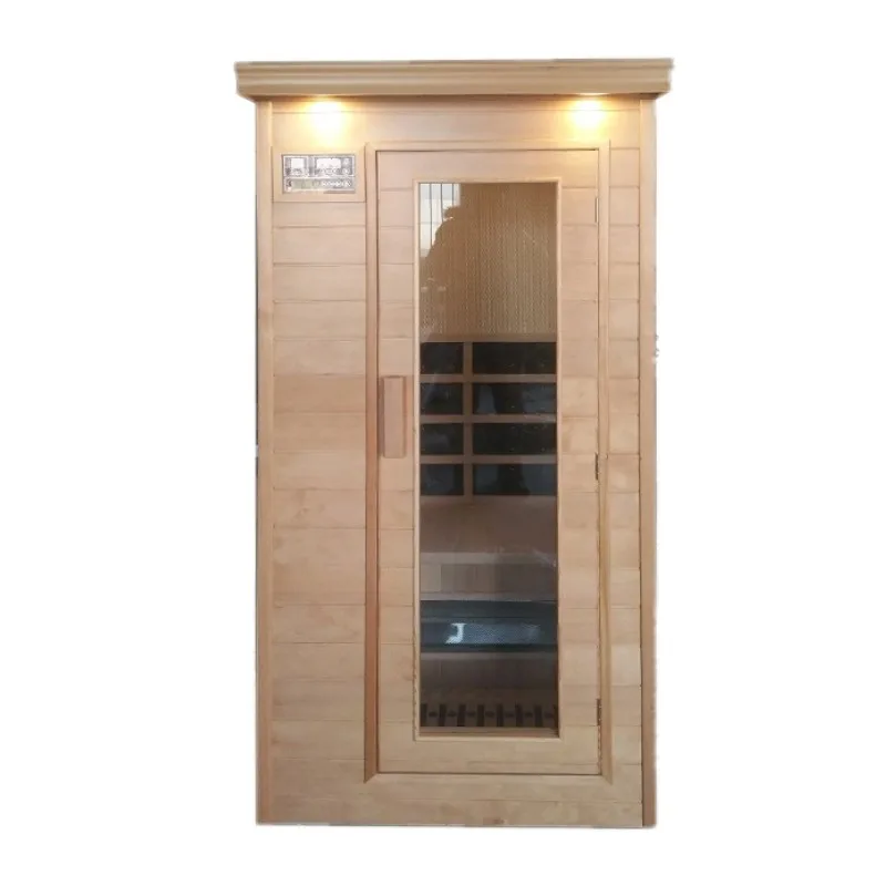 Household wooden sweat steam room with built-in recliner physiotherapy and health steam sauna can be customized
