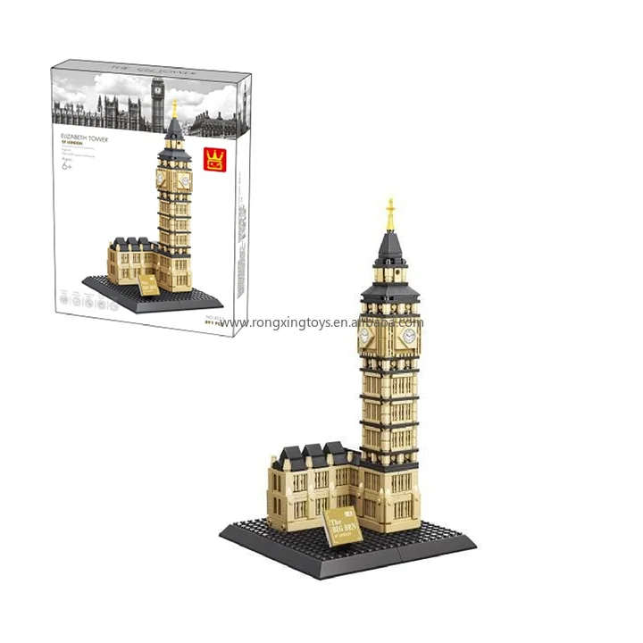 Wange 4211 Compatible with Famous Architecture Elizabeth Tower ABS Plastic Model Educational DIY Toys Building Blocks Sets
