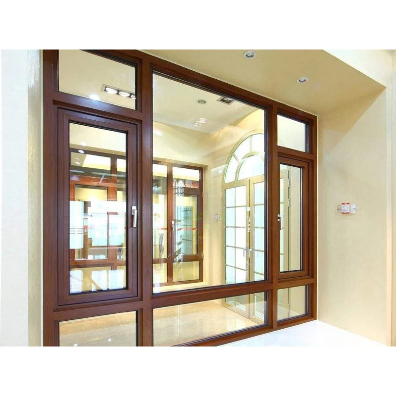 Narrow Frame 10 Years Warranty Customized Double Glazed Smart Glass Tilt and Turn Windows for Bank Supermarket