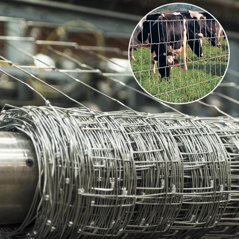 Wholesale OEM cheap galvanized cow horse farm fencing 8 ft european market galvanized farm fences for livestock
