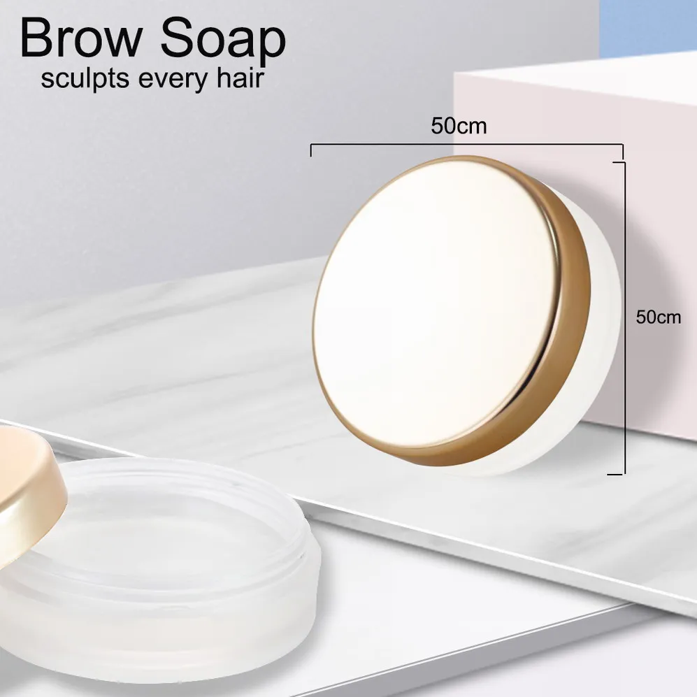 Customized Pink Freeze Glue Eye Brow Eyebrow Styling Soap Wax Gel Custom Logo Waterproof Henna Cruelty Free Brow Soap