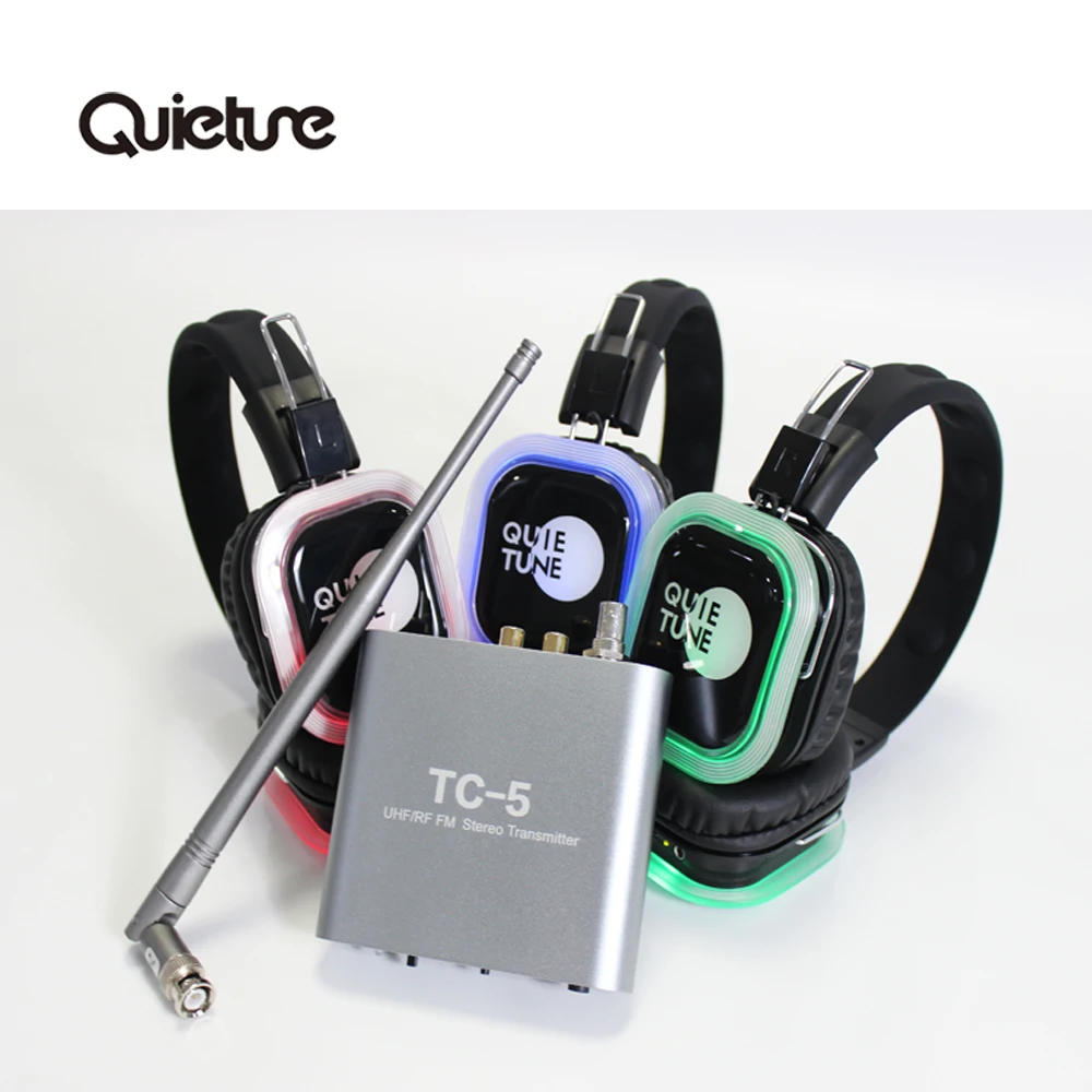 long distance wireless Silent disco System transmitter TC-5  for silent disco headphones