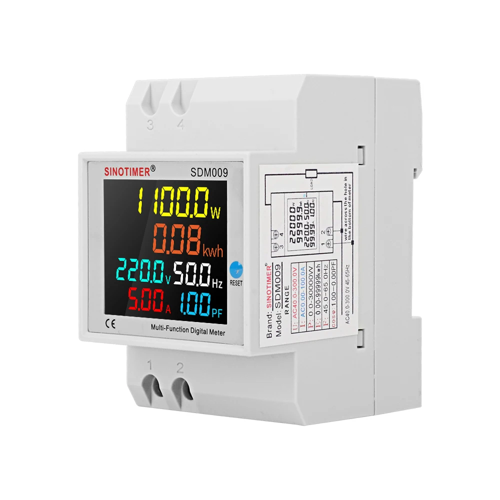 New Design 3P Multifunctional Digital KWH meter with backlight and reset funtion, electric energy meter, Power Meter