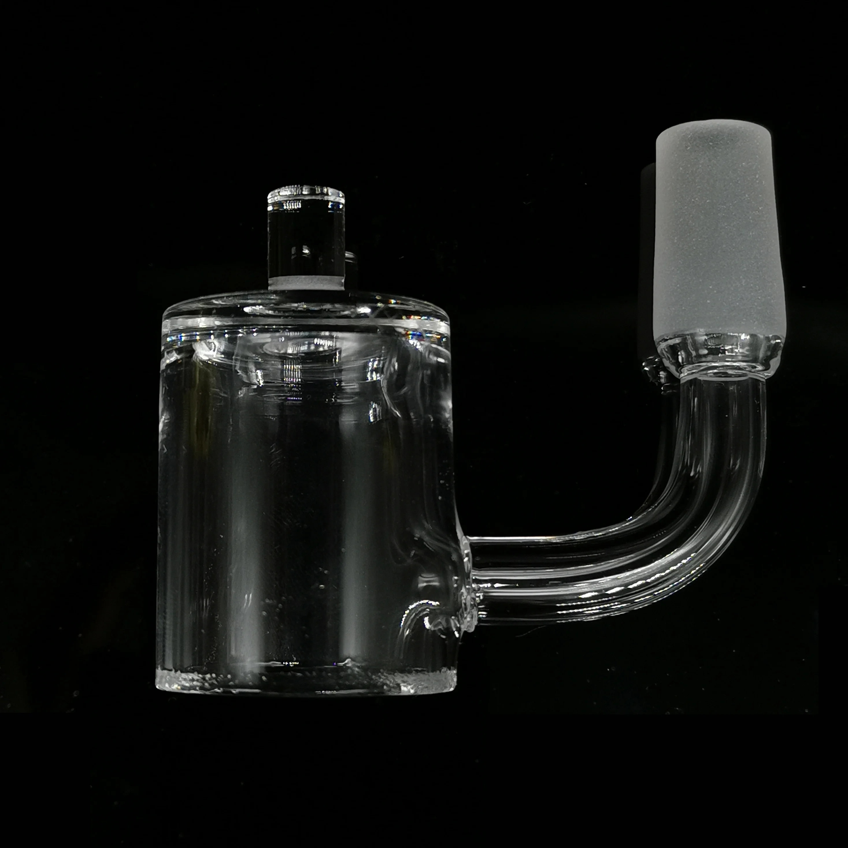 
Own-brand logo Welcome Flat top Clear frosted quartz Banger 14mm male pattern design Engraved Banger quartz Smoking nail set 