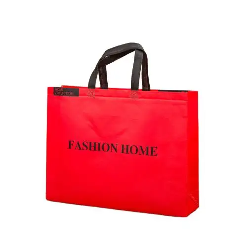 Wholesale gold silver non-woven portable shopping bag custom LOGO gift bag Reusable handbag Clothing packaging bags Eco-friendly