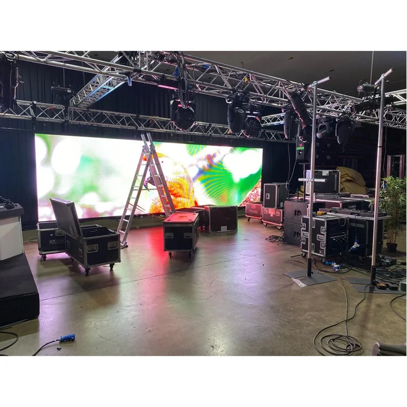 P3.91 Indoor christmas decorations led screen display board curtain Christmas Screen for stage backdrop