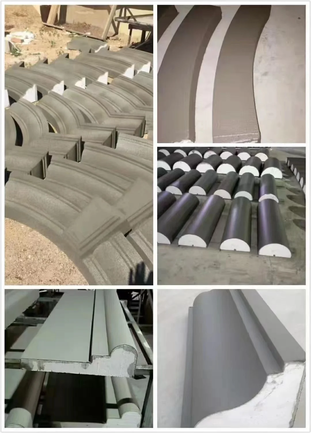 Manufacturers wholesale mountain flower relief  Roman column exterior wall cornice decoration line EPS forming