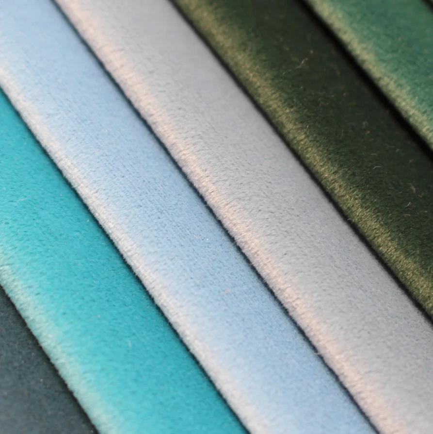 Custom Home Decor Velvet Fabric Warp Knit Mosha Velvet Upholstery Fabric For Cushion