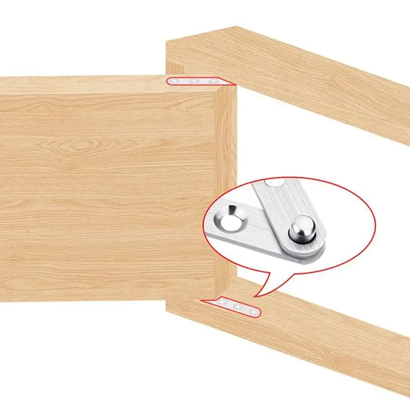 1.5mm Thick Concealed Hinge 360 Degree Door Pivot Hinges Furniture Base Stainless Steel Hardware Accessories