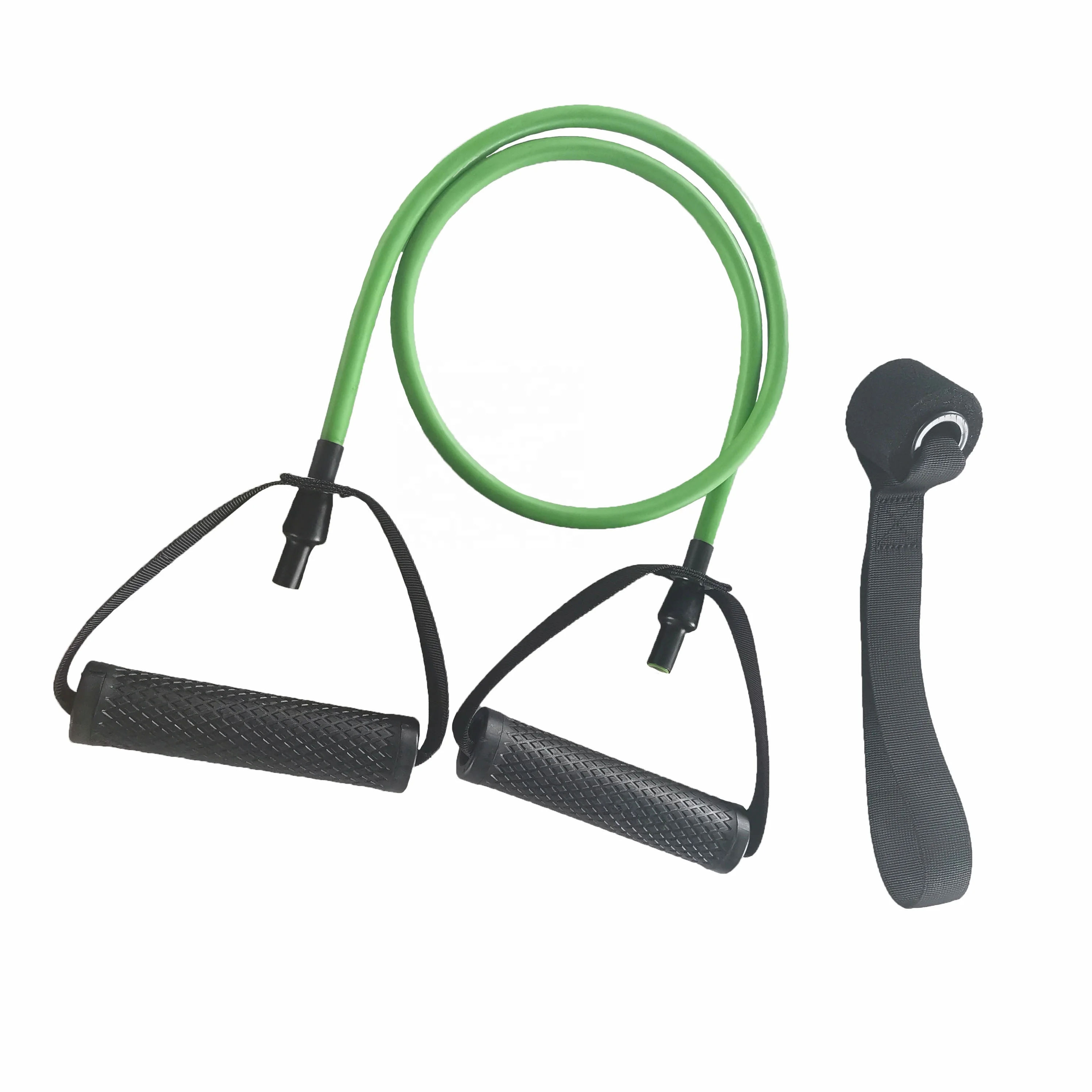 Gymarts Latex home exercise latex resistance tube band with handle door anchor