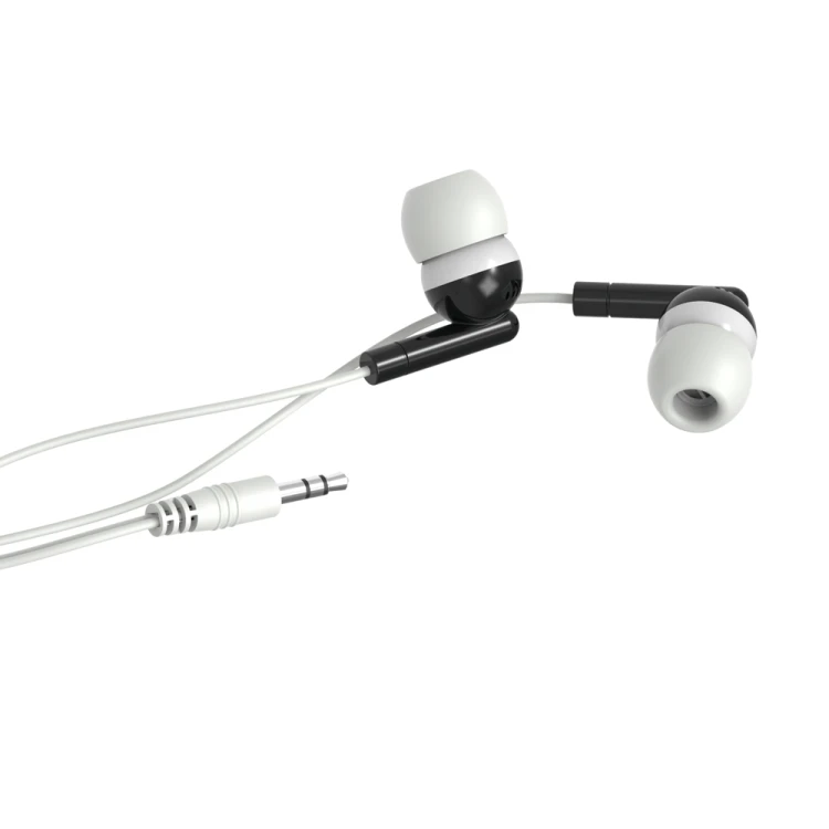 Cheap disposable 3.5mm wired in-ear earphone one time use earbud for airline/conference/sightseeing bus/hospital