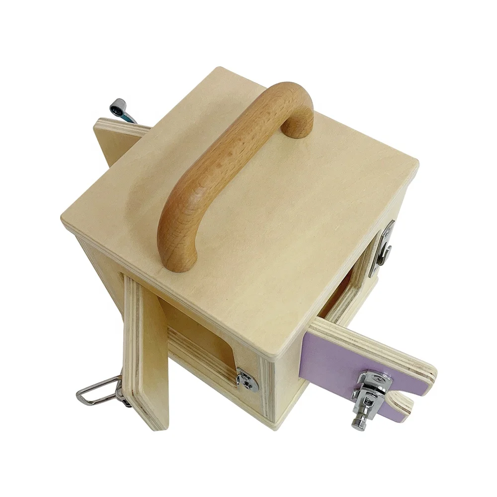 Деревянный замок Монтессори для малышей, игрушка, интеллектуальная развивающая игрушка, деревянный замок