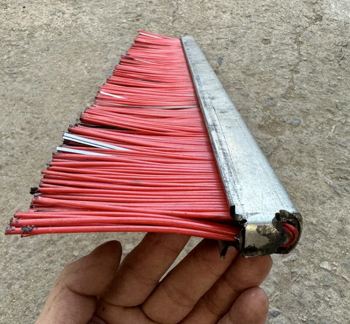 PP/Nylon Plus Steel Wire Concrete Block Strip Brush For Brick Machine