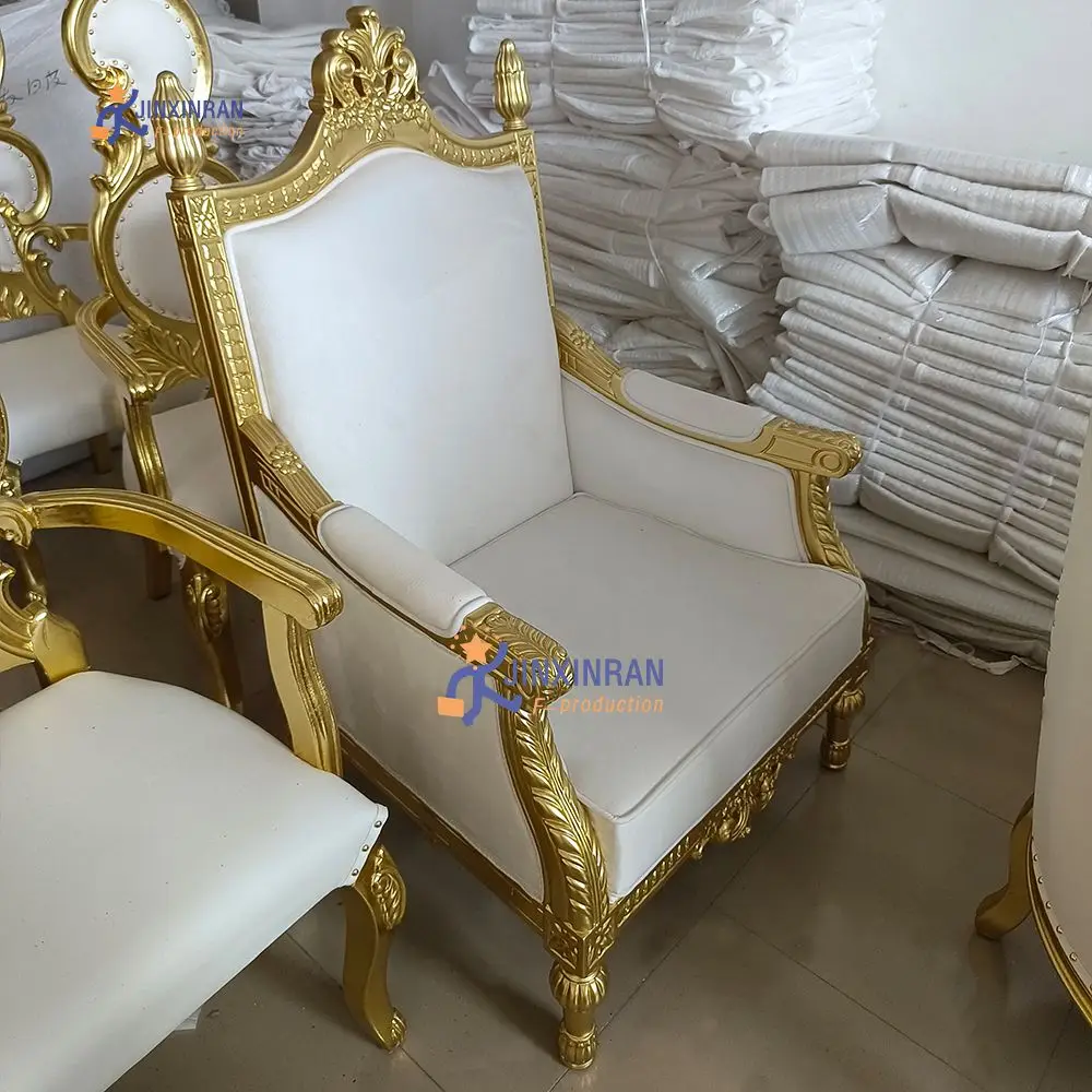 Wholesale Hotel Chairs Royal Throne Armchair Leather Throne Chair Customization