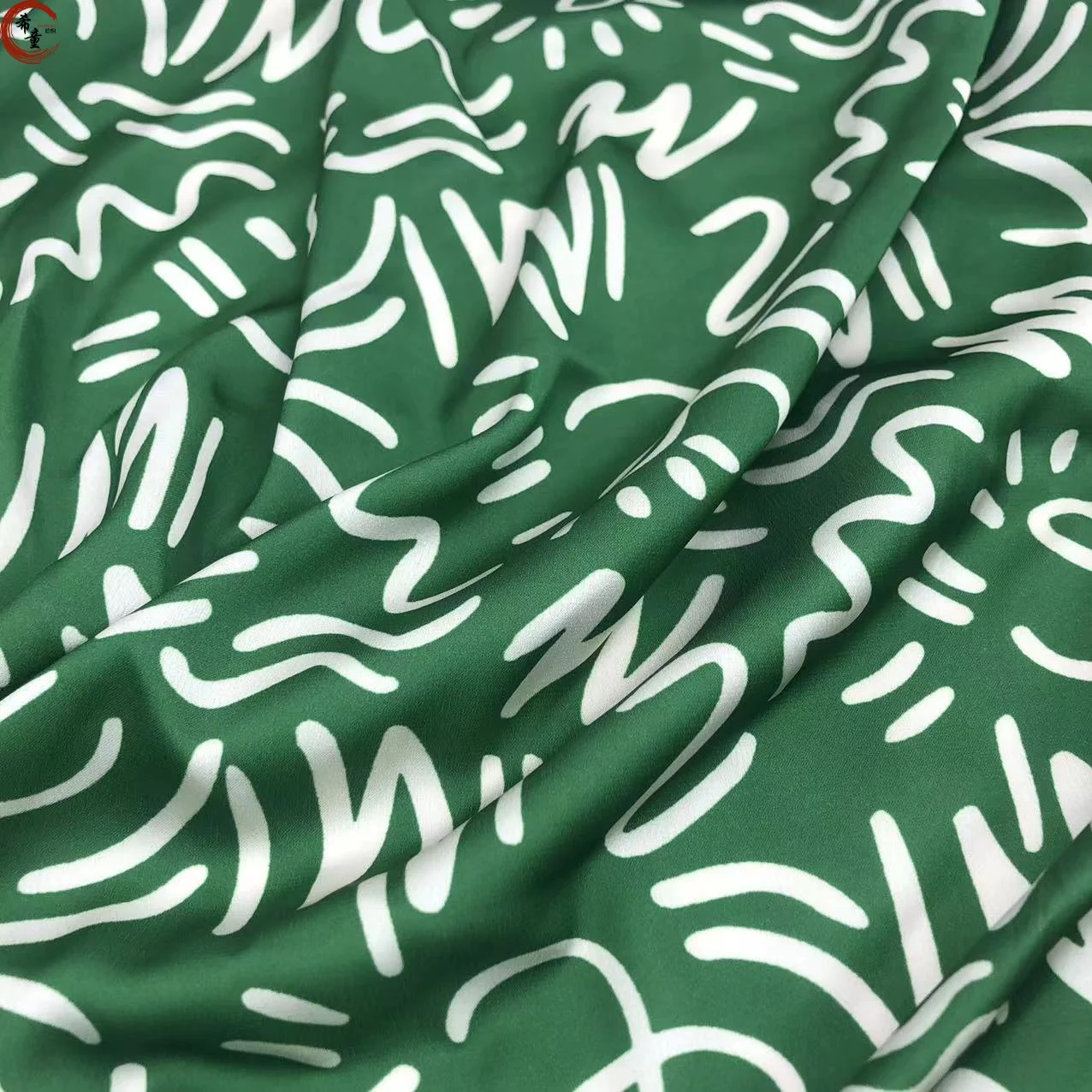 New Arrival Soft and Cool Hand Feeling Custom Floral Stretch Digital Printed Satin Fabric for Shirts or Dress