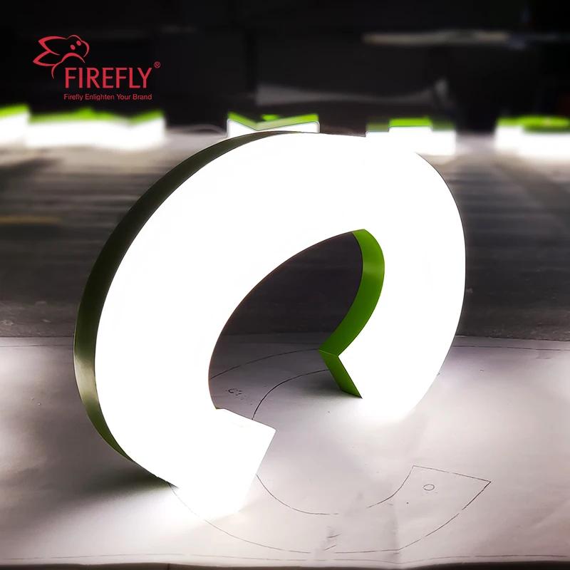 Custom 3d Metal Outdoor Channel Letter Sign Custom Signage Backlit Acrylic Channel Led Letter