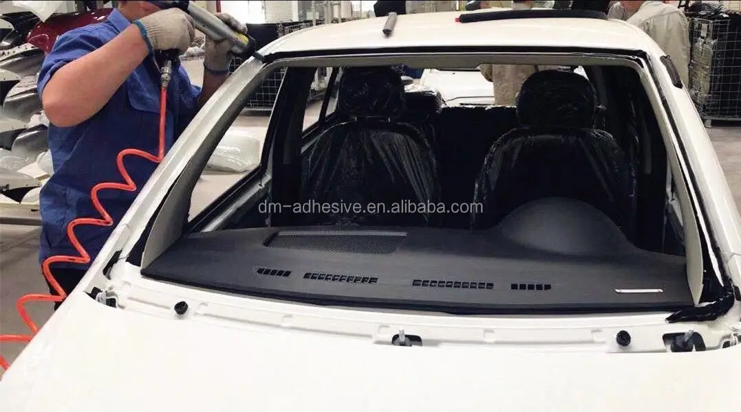 Automotive car glass windscreen windshield metal aluminum sika sikaflex adhesive pu sealant