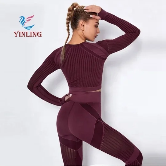Wholesale New Style Sports Bra custom long sleeve Sports Clothes Breathable Sport Yoga Clothes
