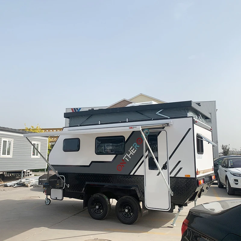 Лидер продаж, скользящий Переносной Домашний фургон awing, семейный туристический фургон для кемпинга на открытом воздухе с двухъярусными кровати