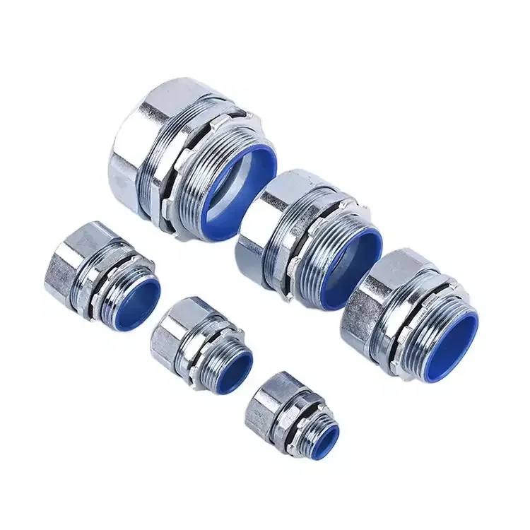 Zinc Alloy Brass Stainless Steel Elbow 45/90 Degree Flexible Metal Conduit Coupling Connector