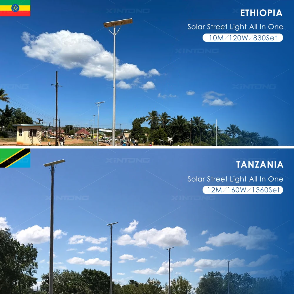 XINTONG Best Quality Good Price Outdoor Waterproof 30W 60W 80W 100W 120W 150W Integrated All In One Led Solar Street Light