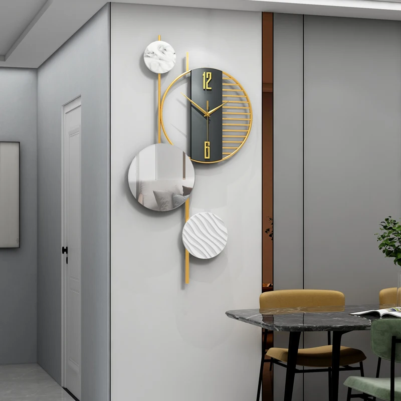 OEM/ODM Custom Metal MDF Wall Clock Logo Fashion Creative Home Office Wall Clock Decor