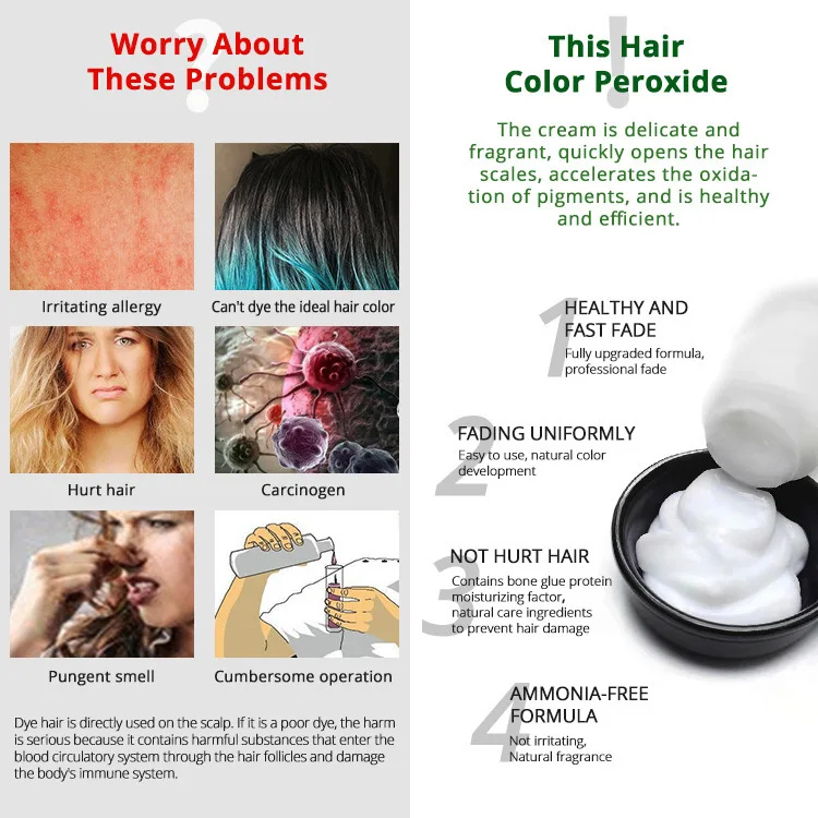 Wholesale price hair color developer oxidant hair peroxide  6% 9% 12% for hair coloring salon