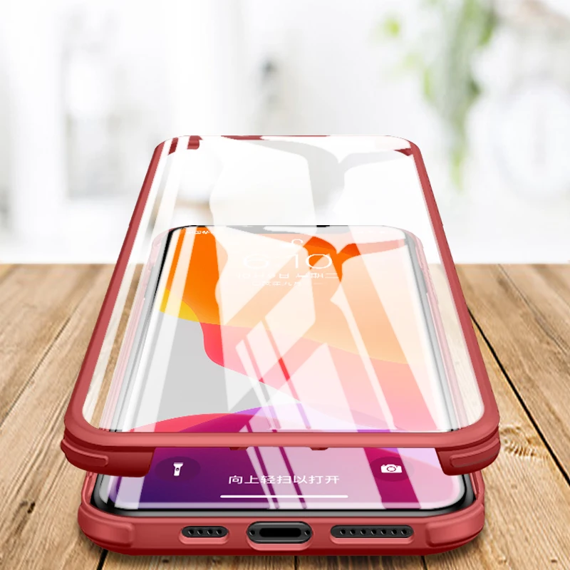 Чехол для телефона из закаленного стекла, чехлы для Iphone 11/11pro/11 Pro Max, передняя и задняя полная защита корпуса мобильного телефона