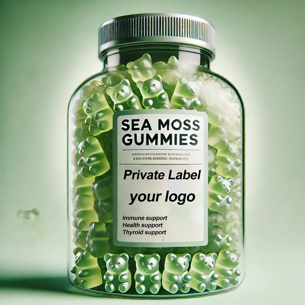 OEM Private Label Vegan SeaMoss Gummies Supplement Organic Sea Moss Gummies