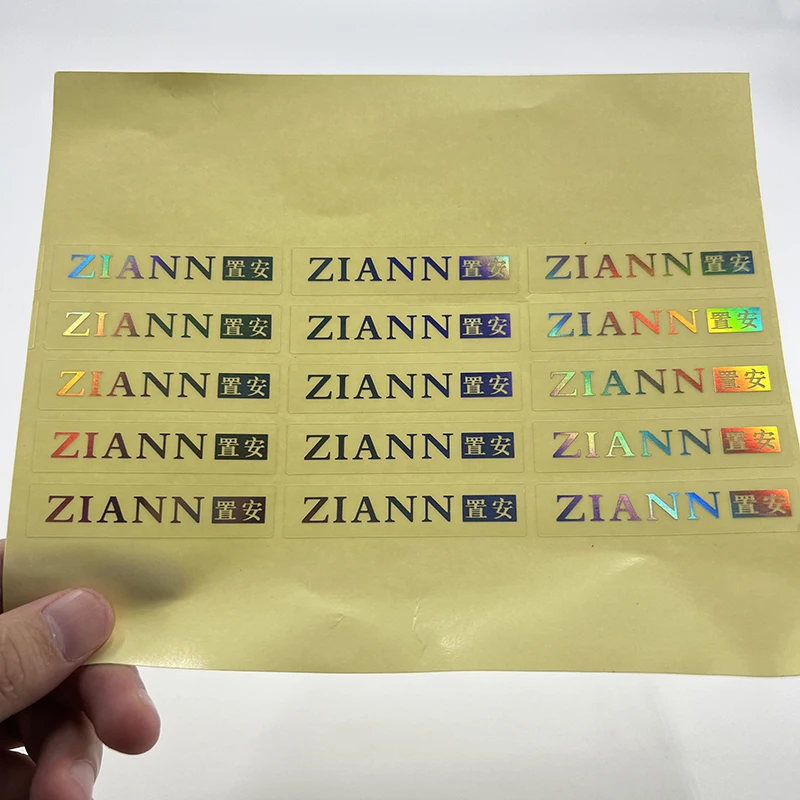 High Quality Vinyl Holographic Logo Printing Custom Die Cut Laser Hologram Car Stickers for car