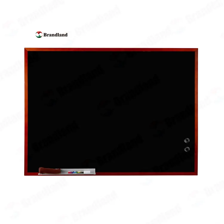 Custom Light Chalkboard With Tan Wood Frame 80x110 Magnetic School Office Chalkboard