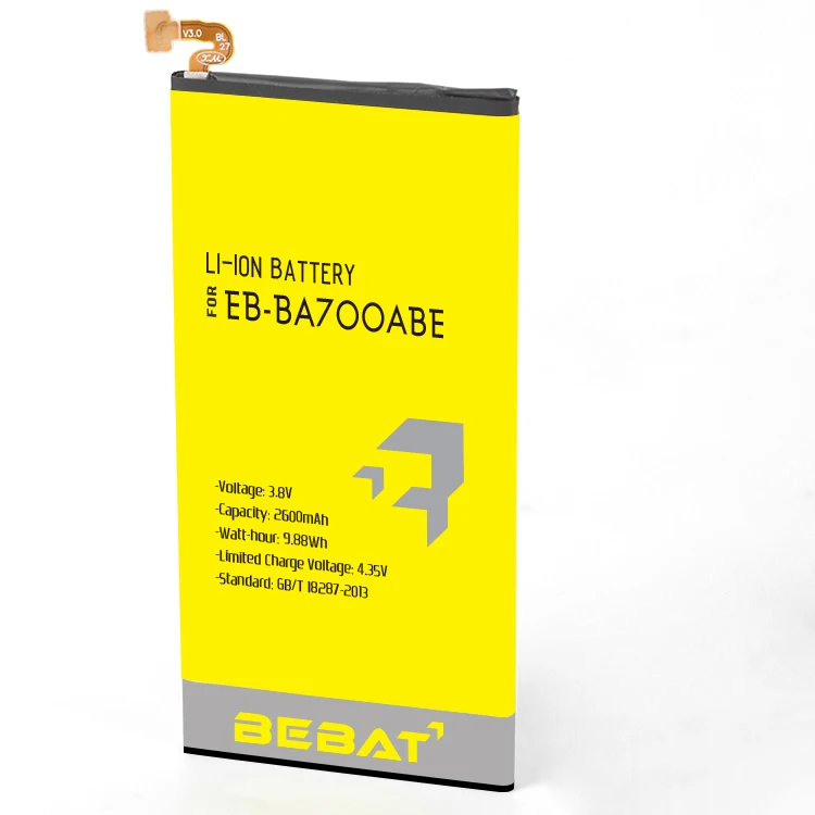 factory refined oem li-polymer battery for samsung galaxy a7 2015 battery serial number eb-ba700abe