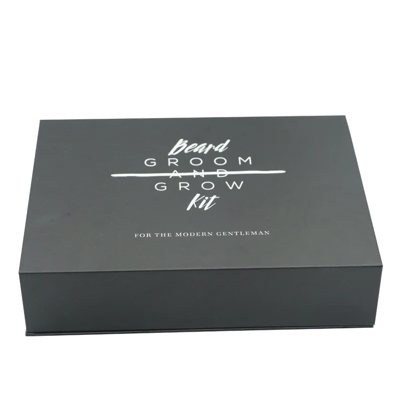 Beard kit with beard oil ,shampoo,wax in paper box and Conditioner, Fragrance Free