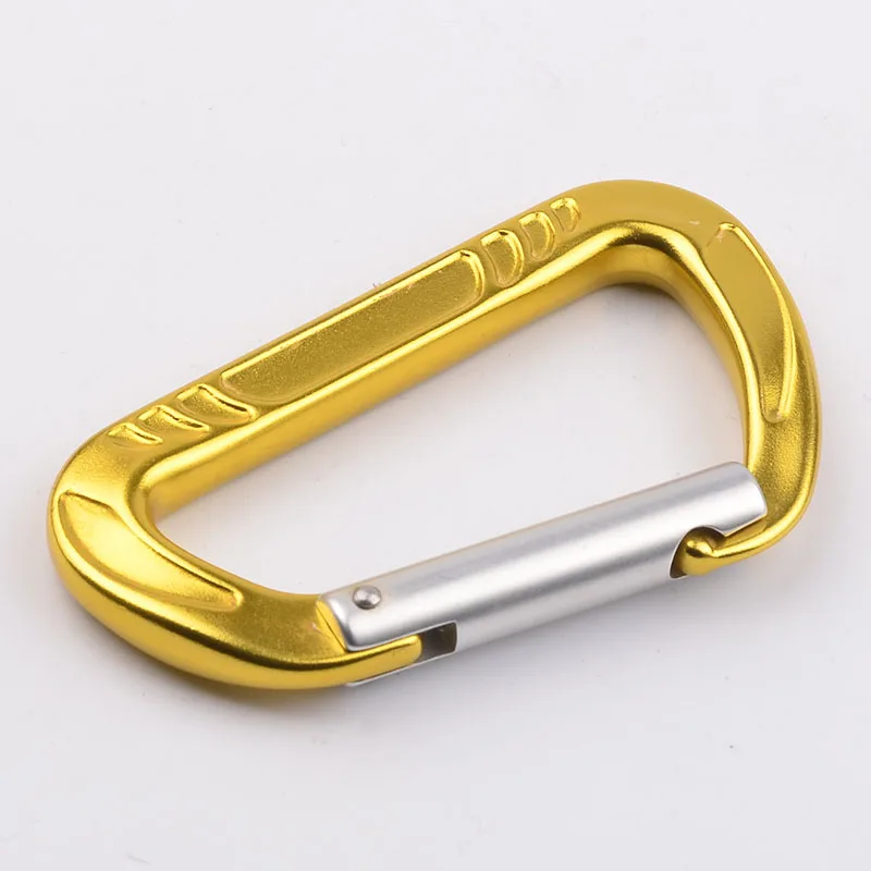 JENSAN Custom Aviation Aluminum 12KN Straight Gate A7075 Keychain Carabiner Clip For Outdoor Backpacks