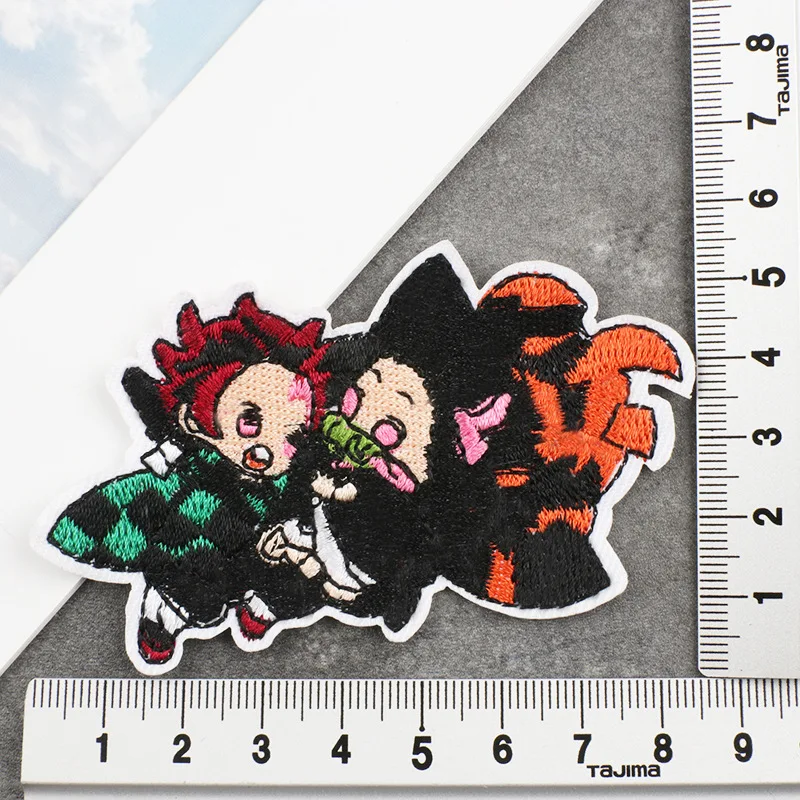 Japanese Anime Character Popular Cool Applique Clothing Bags Designer Custom Iron on Embroidered Patches