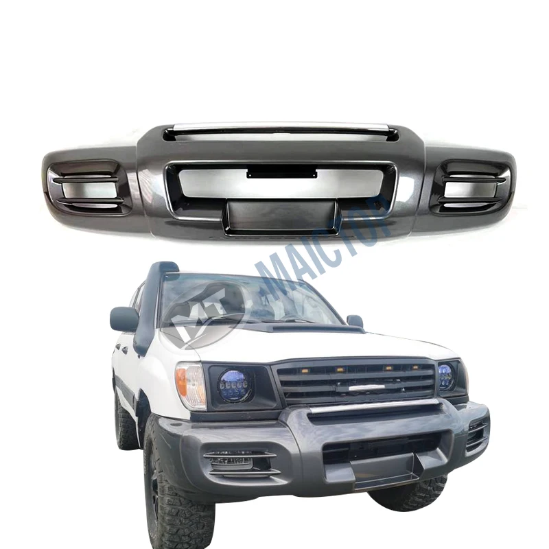 Maictop car accessories abs plastic front bumper for land cruiser 100 series lc100 fj100 1998 - 2006 2007