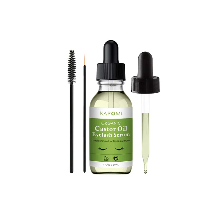 Natural plant Essential Oil Castor oil Eyelash Serum cold pressed organic castor oil