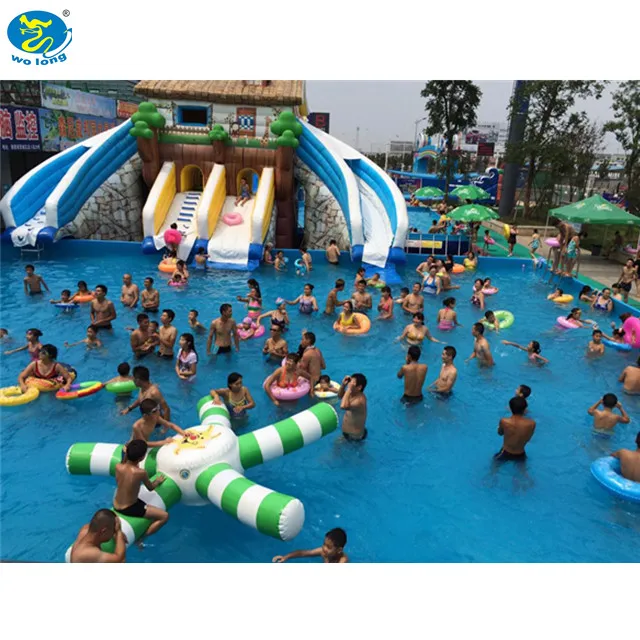 HS-083 дом слайд 12,5x10,5x7 м гигантская надувная водная горка для продажи