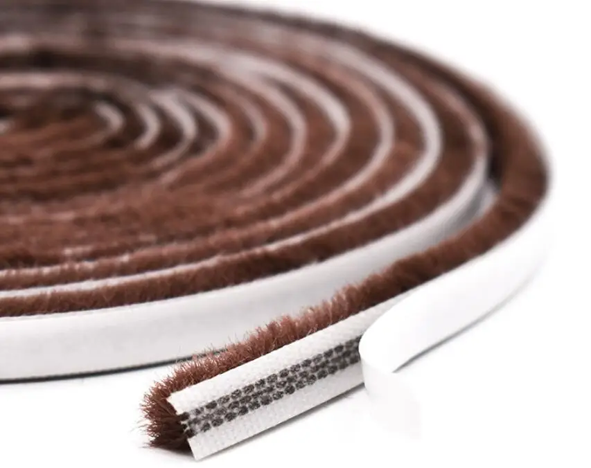 aluminum window and door weather strip dust proof doors and windows accessories non silicon weather strip