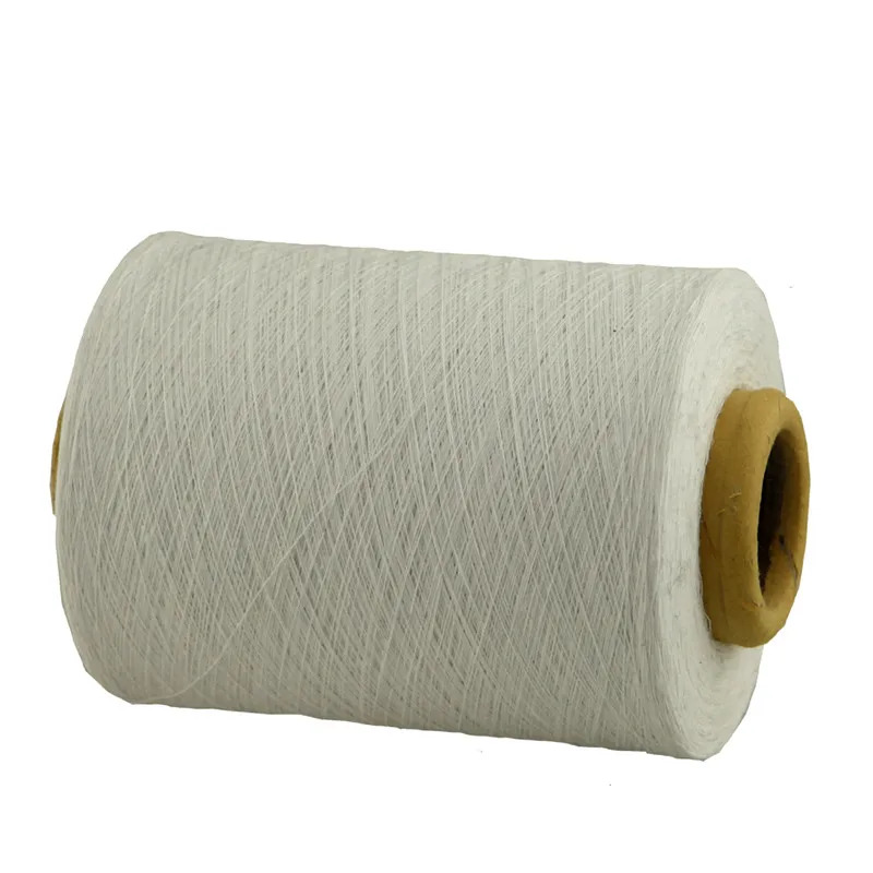 Ne 20/1 Regenerated Cotton Yarn open end white color for Socks