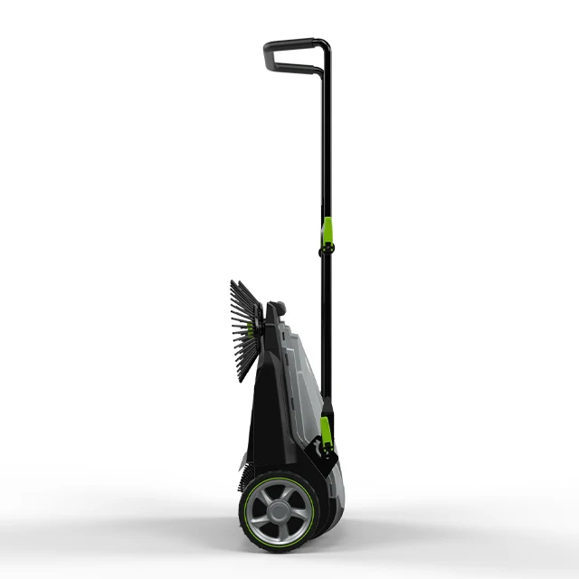 Walk-Behind Floor Sweeper Hand-Push Floor Cleaning Machine Heavy Duty for Outdoor Large Area Floor Street Sweeping Cleaning Tool
