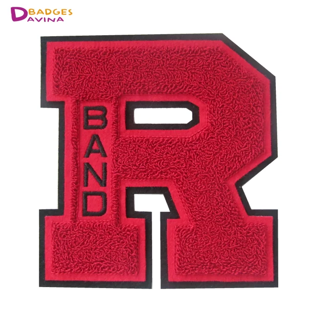 
Custom chenille letter patches for clothing 