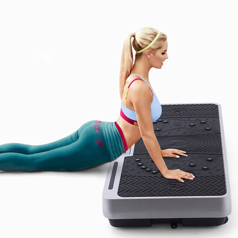  NEW Fitness Body Workout Exercise Machine Mini Ultrathin Vibration Plate Crazy Fit Massage