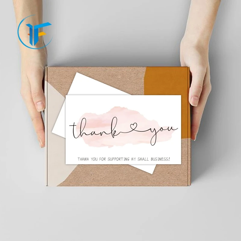 Parcel Insert Shopping Thank You for Your Order Purchase Card with your own logo