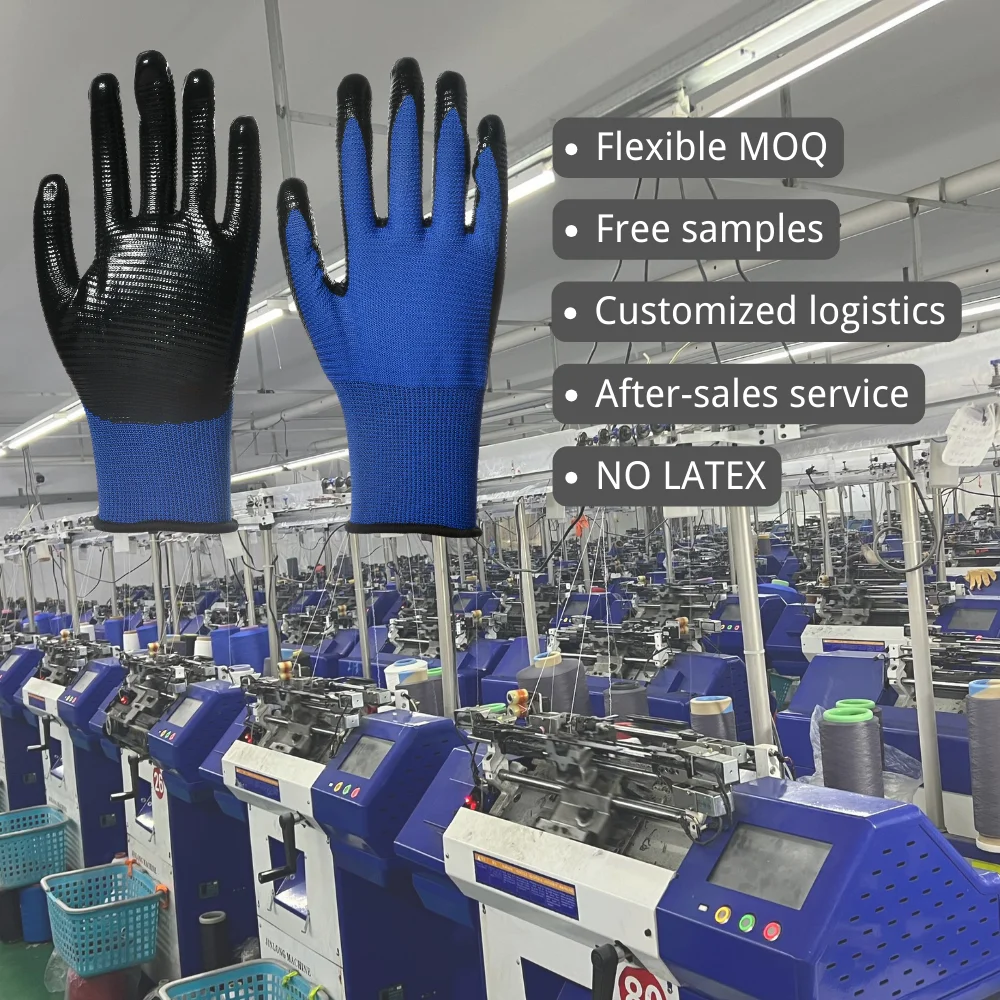 Hot Selling New Arrival Anti Impact Abrasion Agriculture Latex Sandy Coat Safety Work Gloves Factory