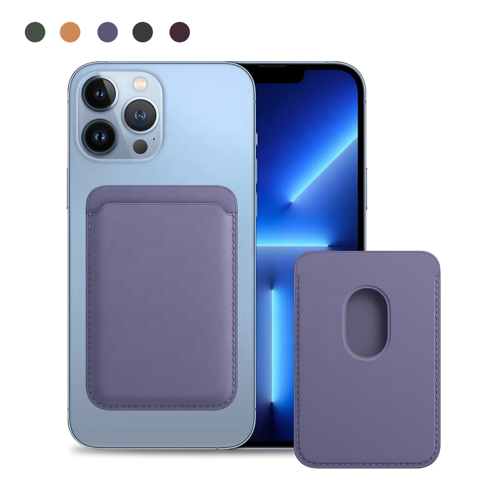 Snap-on magnetic card holder strong magnetic luxury PU leather case phone case card holder wallet for iPhone 14 Pro Max