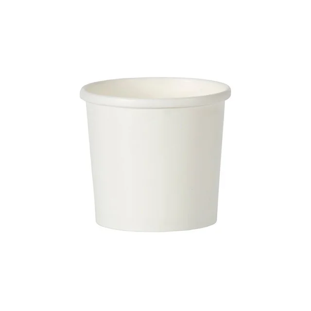 
Custom logo disposable food grade take away hot paper soup cup with lid 