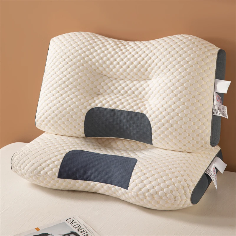 Highly elastic and soft neck pillow Helps improve sleep and protect the neck Washable bed pillow