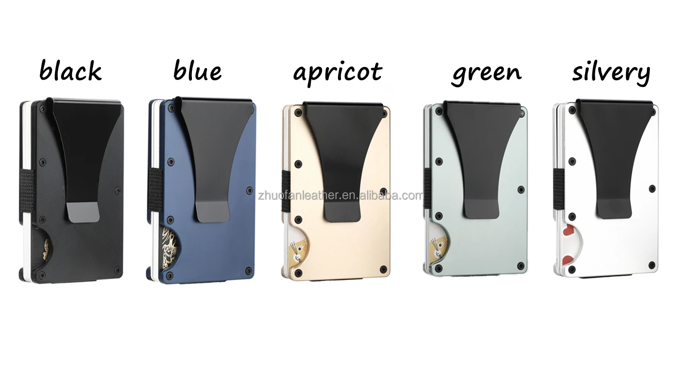 2022 Rfid Metal Bank Credit Card Holder Men Minimalist mini Wallets Slim Thin Tactical Business ID Cardholder Case Purse